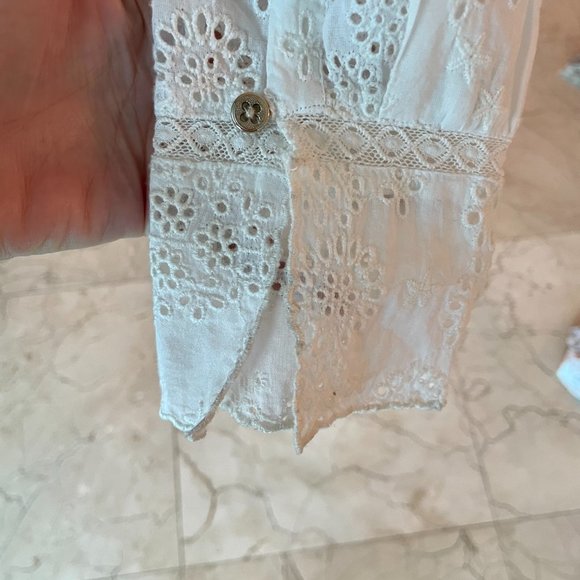 Zadig and Voltaire off white button down blouse S - Picture 5 of 7